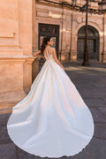 Fairytale Ball Gown Wedding Dress with Cap Sleeves, Delicate Illusion Neckline, and Exquisite Lace Detailing for a Romantic and Timeless Bridal Look