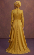 Yellow Luxury Modest Prom Dresses – Premium Muslim Styles