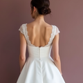 Sexy Short Wedding Dress and Mini Dress with a Backless Design for a Bold Look