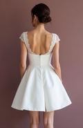 Sexy Short Wedding Dress and Mini Dress with a Backless Design for a Bold Look