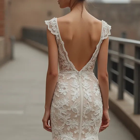 Classic Mermaid Wedding Dress for Brides Who Love Sophisticated Style