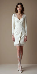 Short Wedding Dress for Petite Brides, Perfect for Casual Weddings