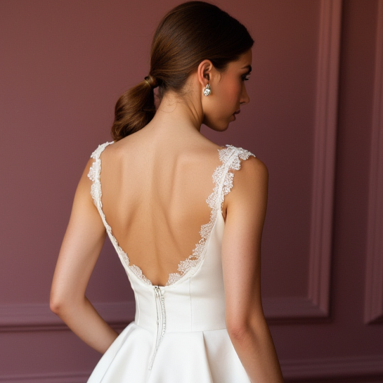 Modern Short Wedding Dress and Mini Dress with Long Sleeves for a Modest Touch
