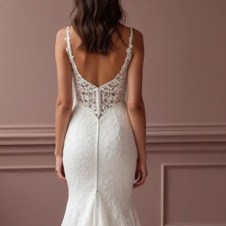 Sexy Mermaid Wedding Dress with a Sleek and Chic Design for Trendy Brides
