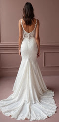 Sexy Mermaid Wedding Dress with a Sleek and Chic Design for Trendy Brides