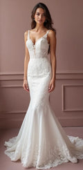Sexy Mermaid Wedding Dress with a Sleek and Chic Design for Trendy Brides