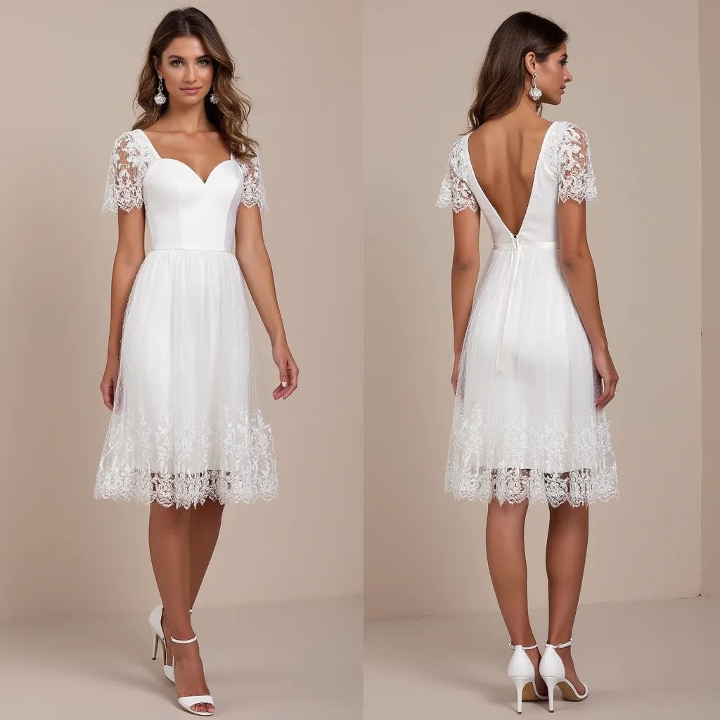 Short Wedding Dress for Modern Brides Wanting a Unique Style