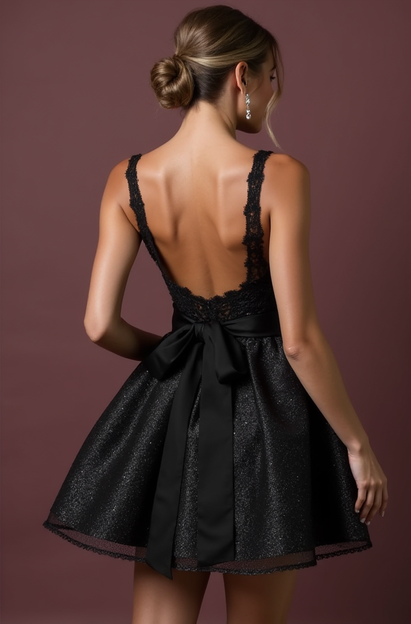 Stunning Evening Dress and Prom Dress with Tiered Layers for a Dramatic Effect