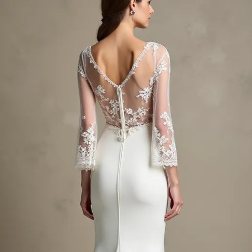Sexy Mermaid Wedding Dress with a Figure-Hugging Silhouette