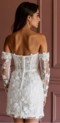 Mini Wedding Gown for a Sophisticated and Contemporary Bridal Look