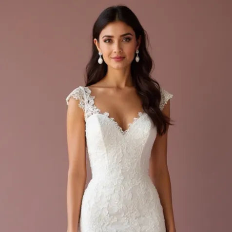 Sexy Mermaid Wedding Dress with a Dramatic Skirt for a Bold Statement
