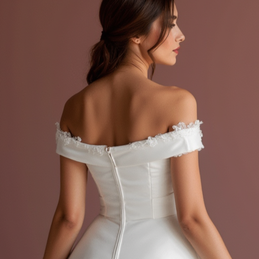 Playful Short Wedding Dress and Mini Dress with a Bow Waist for a Cute Look