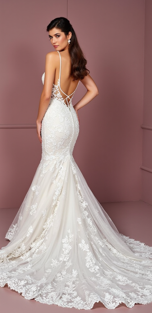 Classic Mermaid Wedding Dress with a Flawless Fit for Chic Brides