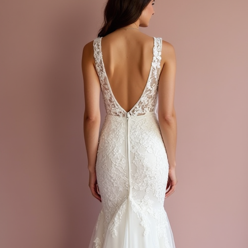 Classic Mermaid Wedding Dress for Brides Who Want a Sleek and Sexy Look