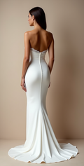Classic Mermaid Wedding Dress with a Dramatic and Breathtaking Flair