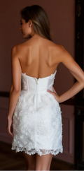 Mini Wedding Gown with Elegant Details for a Unique Wedding Style