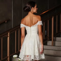 Mini Wedding Gown for Summer Beach Weddings and Outdoor Vows