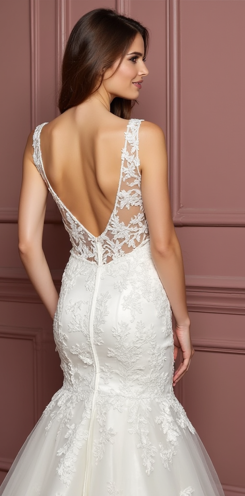 Modern Mermaid Wedding Dress for a Chic and Trendy Bridal Look