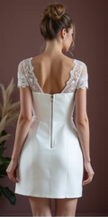 Mini Wedding Gown with a Timeless and Sophisticated Appeal