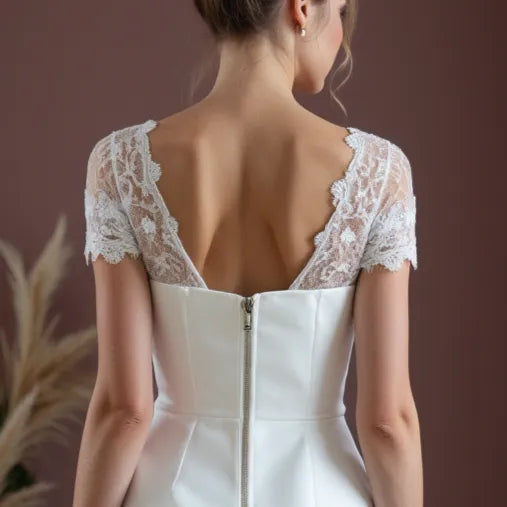 Mini Wedding Gown with a Timeless and Sophisticated Appeal