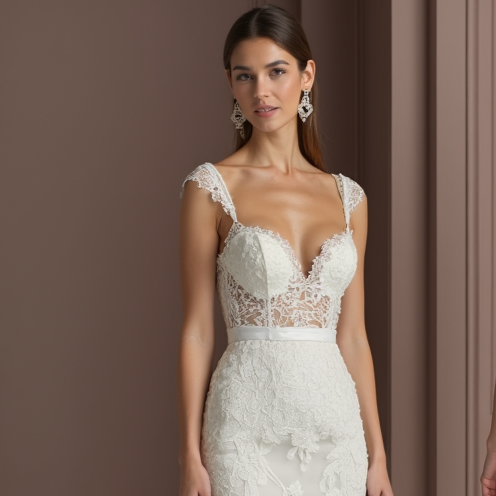 Mermaid Wedding Dress for Winter Weddings with a Dramatic Touch