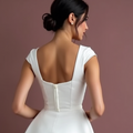 Bohemian Short Wedding Dress and Mini Dress with Floral Lace for a Soft, Romantic Look