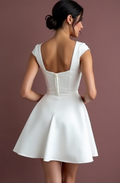Bohemian Short Wedding Dress and Mini Dress with Floral Lace for a Soft, Romantic Look