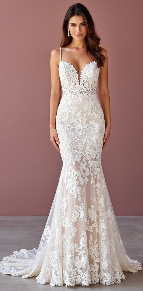 Mermaid Wedding Dress for Brides Who Love a Romantic and Whimsical Style