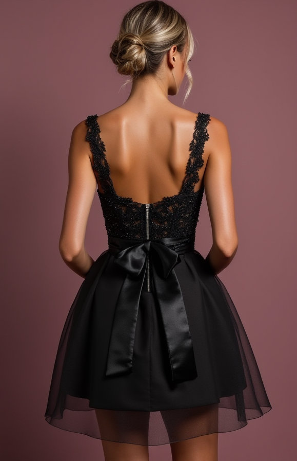 Sexy Black Evening Dress & Prom Gown with High Slit and Off-Shoulder Design