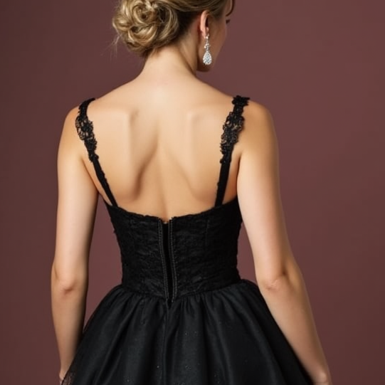 Stunning Black Evening Dress & Prom Dress with Mermaid Fit for a Red Carpet Look