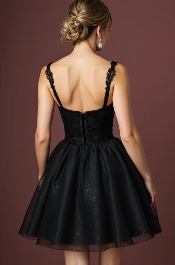 Stunning Black Evening Dress & Prom Dress with Mermaid Fit for a Red Carpet Look