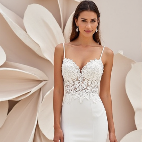 Mermaid Wedding Dress for Plus Size Brides with a Beautiful Fit