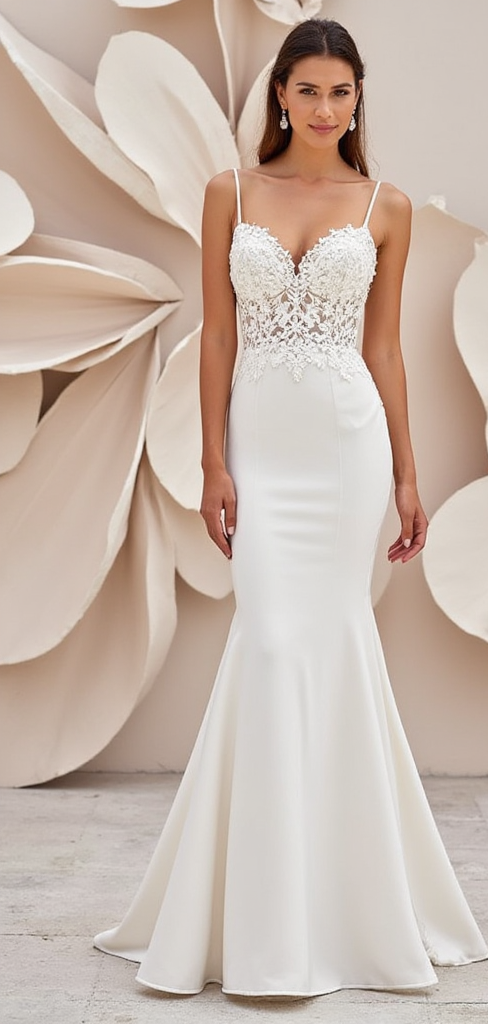 Mermaid Wedding Dress for Plus Size Brides with a Beautiful Fit