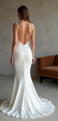 Mermaid Wedding Dress with a Boho Chic Style for Free-Spirited Brides