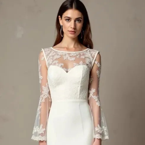Mermaid Wedding Dress for Second Weddings, Elegant and Understated
