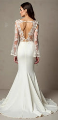Mermaid Wedding Dress for Second Weddings, Elegant and Understated