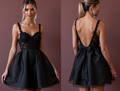 Elegant Black Evening Dress & Prom Dress with Sequins for a Dazzling Party Look