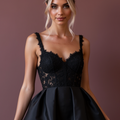 Elegant Black Evening Dress & Prom Dress with Sequins for a Dazzling Party Look