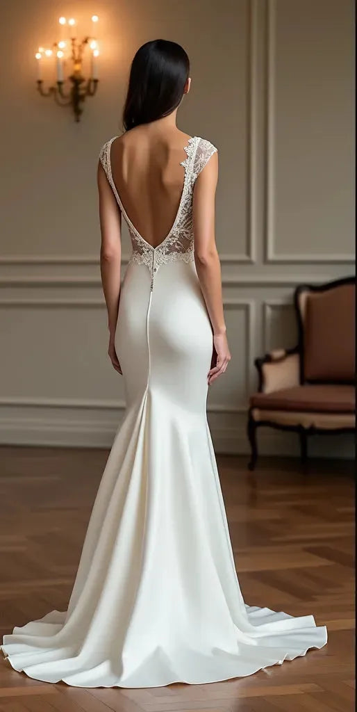 Mermaid Wedding Dress with a Bustier Top for a Stunning Bridal Fit