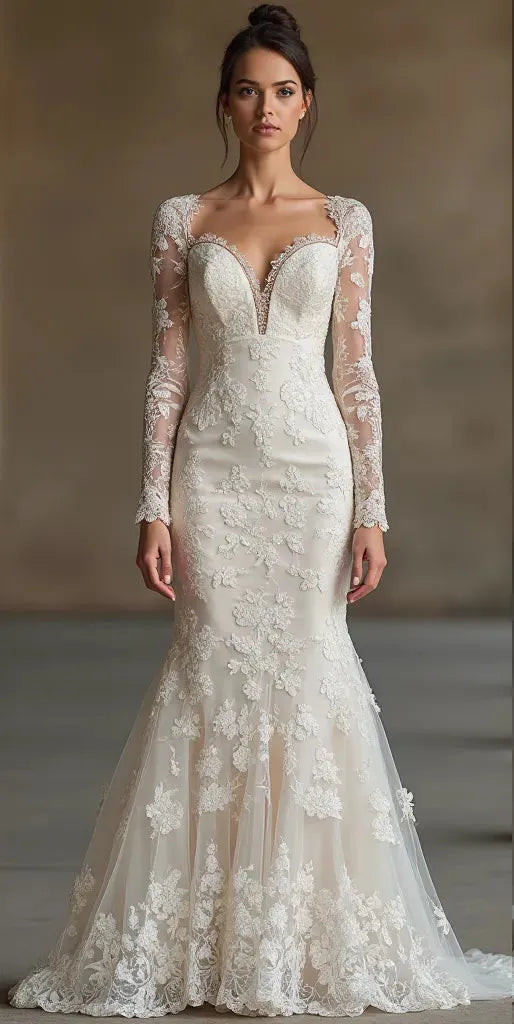 Mermaid Wedding Dress for Romantic Brides Who Love Fairytale Designs