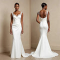 Mermaid Wedding Dress with a Dramatic Fishtail for a Bold Bridal Look