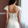 Sexy Short Wedding Dress and Mini Dress with a Plunging Neckline for a Bold Look
