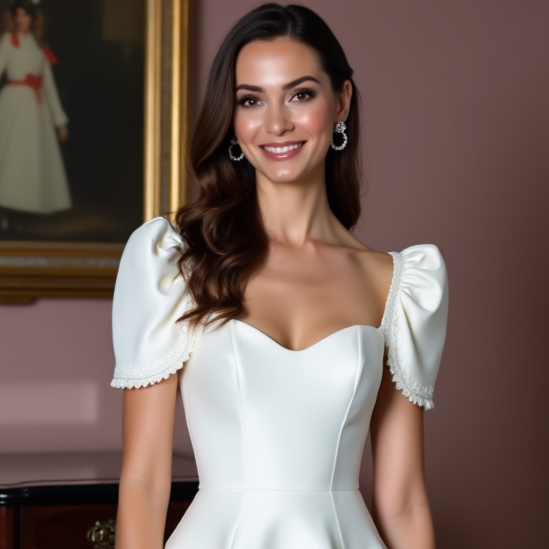 Elegant Mini Short Wedding Dress with a Satin Finish for a Sleek and Sophisticated Look