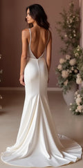 Mermaid Wedding Dress for Second Weddings, Reception, or Vow Renewal