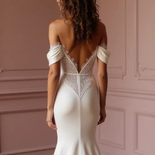 Mermaid Wedding Dress with a Dramatic Flair for Statement Brides