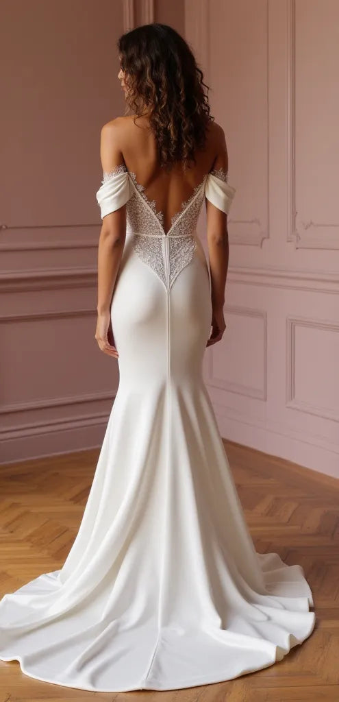 Mermaid Wedding Dress with a Dramatic Flair for Statement Brides