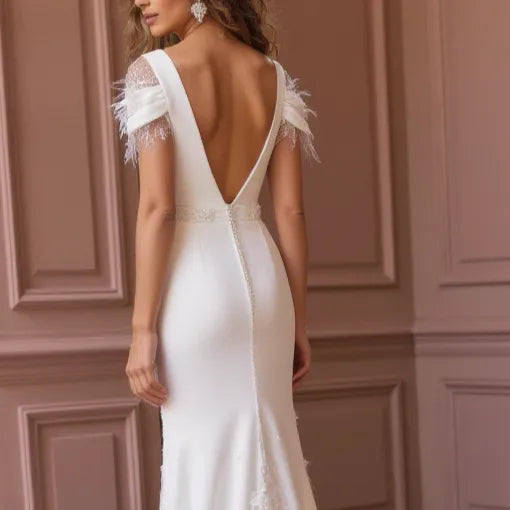 Mermaid Wedding Dress with a Timeless and Classic Design for Brides