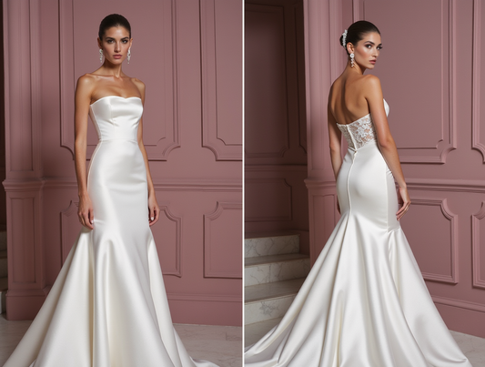 Mermaid Trumpet Wedding Dress with a Show-Stopping Train