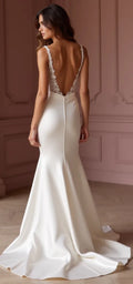 Mermaid Bridal Gown for Beach, Destination, or Garden Wedding Themes