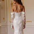 Mermaid Fit-and-Flare Wedding Dress for Trendy Brides Who Love Glam